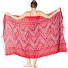 PANASIAM Pareo Kiowa - Donna & Uomo - L & XXL Pareo - Copricostume | Sarong multifunzione come gonna a portafoglio, abito da spiaggia, copricostume, 100% viscosa, Pareo XL, Telo mare, Telo sauna