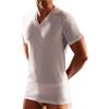 CAGI 3 t-Shirt Uomo Mezza Manica Cotone Felpato Scollo a Punta Bianco Art.1302 (5)