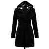 Generisch - Cappotto invernale da donna in lana, trench, doppio petto, lungo, autunno, inverno, pile, caldo, foderato, pelliccia sintetica, cappotto invernale, parka invernale, mantello lungo con