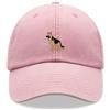 Cap Base Berretto da baseball con cane pastore tedesco, vintage, lavato, unisex, cappello da papà a basso profilo regolabile