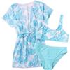 JokeLomple Bikini Ragazza Costume - Gonna Surf Costumi Bagno Costume due Pezzi Volant Set Costumi Bagno Bambina 2 Pezzi Set Estate Trikini Crop Top + Slip 1/2/3-Pezzi Beachwear Tankini Con Gonna Bagno