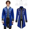 JDFAIJEAL Travestimento medievale da uomo, stile steampunk, vintage, vittoriano, gotico, costume per Halloween, pirata, vampiro, cosplay