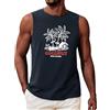 Voqeen Canottiera Uomo Estiva Classica Maglietta Senza Maniche Girocollo Canotta Fitness Leggera Tank Top per L'Estate Vacanze al Mare Allenamento in Palestra