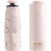 erised's bifrost Mini Ombrello da Viaggio UV Protezione UPF 50 99,9% Compatto/Leggero Piccolo Zaino Portatile/Portafoglio Pieghevole Ombrello Tascabile Antipioggia/Ombra/Donne Bambini