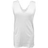 JADEA Canotta Donna 9201 - Confezione da 3, Spalla Larga con Eleganti Inserti in macramè in Caldo Cotone (6, Bianco)