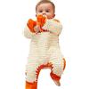 Generisch 2026 Baby Boy Girl pagliaccetto tuta tuta 1 pc body capispalla strisciante infantile bambino solido mop leggero primavera estate, Colore: arancione., 12-18 Mesi