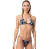 Okeo Bikini Donna, Costume Due Pezzi Donna, Imbottitura Estraibile, Laccetti Regolabili, 100% Foderato, Fantasie Estive (IT, Testo, M, Regular, Regular, Minorca)