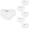 Liabel Set 6 Pezzi Uomo Boxer/Slip Cotone Elasticizzato Bianco Tg Forti DD (6 Slip - 5XL / 10)