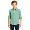 Bienzoe Ragazzi Cotone Plaid Roll Up Camicie
