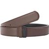 Vatee's Cinture reversibili pelle genuina per gli uomo cintura sostituzione | Cintura in pelle donna, Senza fibbia, 34mm/38mm Larghezza