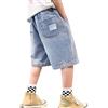 Rainjia Bermuda da ragazzo, in jeans, vestibilità larga, da 3 a 15 anni, con tasche 98/104/116/128/134/146/152/164