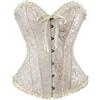 Generico Corsetto Nero Donna - Corsetto Top Donna Elegante Bustino Corsetti Stringivita Bustier Black Corset Nero Pizzo Gothic Costume Halloween Curvy Steampunk Corpetto Modellante