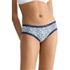 Sloggi GO Crush Slip Hipster (confezione da 3), Motivo blu, blu scuro, azzurro, L