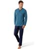 Galeone - Biancheria e Tessuti IIGranchio - Pigiama Uomo | Cotone 100% | Manica e Pantalone Lunghi - Scollo Serafino - Pigiama Uomo, Completo Notte | Cotone Morbido - Traspirante - Comfort Naturale Quotidiano | OTTANIO XXL