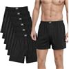 SGS Boxer Uomo Morbidi e Larghi - Mutande Uomo a Pantaloncino in 100% Cotone, Mutande a Pantaloncino, Confezione da 10 o 6 - Boxer Uomo Cotone di Tela