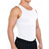Esteem Apparel Shirt Dimagrante Petto & Body Shaper Compressione Originale Max Uomo (Bianco, XL)