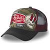 Von Dutch Berretto da uomo e donna, berretto Trucker PATCHES, regolabile, Nero , Taglia Unica