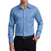 Enlision Camicia Uomo Maniche Lunghe Elasticizzata Non Stiro Antipiega Taglio Regolare con Bottoni e Tasca per Ufficio Cerimonia e Casual