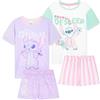Get Trend Disney Stitch Pigiama Bambina Estivo Corto 2 Pacco Pigiami Ragazza Abiti Estivi Abbigliamento da Casa Idee Regalo (13-14 Anni, Multi Stitch, 2)