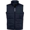 B&C Collection Gilet Impermeabile in Nylon Imbottito Senza Maniche Scaldacollo - Nero (2XL)