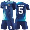HDSD Maglie da Calcio Pallavolo Personalizzabili Maglietta da Calcio Personalizzate Completo Calcio Uomo