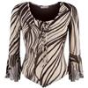 GUESS Serafina - Maglia a Rete Senza Maniche 3/4, Multicolore, S