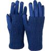 styleBREAKER Guanti da donna 3 in 1 per touchscreen con polsino in maglia rimovibile | Guanti invernali | 3 varianti d'uso | Morbidi, caldi ed elastici in molti colori, colore:Navy