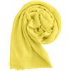 JOPHY & CO. Sciarpa/Stole/Coprispalla Donna 100% Viscosa Elegante Morbido 180cm x 90cm(cod. 2302) (2302/10pc, Giallo)