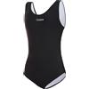 ZAGANO Costume da Bagno Intero da Bambina, Costumi da Bagno Basico per Ragazze, Prodotto nell'UE, Aderente, Resistente al Cloro e UV, Amare, Nero, 164