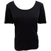JADEA 3 t-Shirt Mezza Manica Donna Caldo Cotone Interlock Art. 9206 (3, Nero)