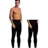 Leable Set 2 MUTANDE LUNGHE UOMO IN CALDO COTONE FELPATO,MADE IN ITALY,CALZAMAGLIA SOTTOPANTALONI CON ELASTICO IN VITA E APERTURA FRONTALE,NERO E BIANCO. (IT, Testo, M, Regular, Regular, 2 PEZZI NERO)
