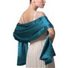 LumiSyne Donna Scialle In Raso Chiffon Silky Tinta Unita Wrap Stola Per Sposa Damigella Cerimonia Matrimonio Serata