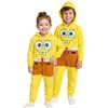 United Labels Spongebob Tuta con cappuccio per ragazze e ragazzi - Tuta per bambini Onesie intero unisex giallo