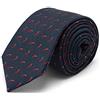 BRERA 67 Cravatta Uomo Elegante in Lana e Seta | Cravattino per Completo 148x8 | Cravatte Slim per Vestito da Cerimonia e per Abiti da Lavoro