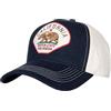 King Kerosin California Denim Trucker cap Unisex Cappello Blu Scuro 100% Cotone