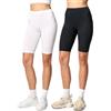 Merry Style Leggings Donna Corti MS10-145 (2Pack Nero/Bianco, M)