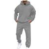 Generic Mens Tech Suits Nuoto Felpe con cappuccio Tuta Tute Per Uomo 2 Felpe Con Cappuccio E Pantaloni Della Tuta Set Jogger Tute Mens All Suit, Grigio, L