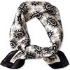 LumiSyne Sciarpe Di Seta Donna Foulard Quadrato Motivo a Righe Geometriche Cuciture Colorate Raso Foulard Piccolo Multifunzionali Fazzoletto Da Collo Fascia Per Capelli Paisley Bandane Copricapo