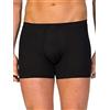 ZD ZERO DEFECTS Boxer Soya Fly front Disponibile taglie grandi, Nero , 76 6XL