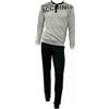 Sergio Tacchini Pigiama Uomo Invernale, Pigiama Uomo Caldo Cotone, Tuta Uomo Casa (34802 Grigio, XXL)