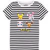 Pokémon T-Shirt Ragazze a Strisce Pikachu Eevee Sylveon Personaggio cyp