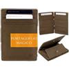GARZINI Portafoglio Magico - in vera pelle, sottile e minimalista Magic Wallet da uomo con sistema di blocco RFID e portamonete