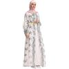KBOPLEMQ Vestito da preghiera da donna abito musulmano abito da preghiera da donna maxi abito a maniche lunghe abito da preghiera abaya abito islamico Medio Oriente Dubai Turchia abito caftano arabo
