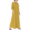 Cocila Moda Curvy Donna Estate Vestiti Anni 20 Donna Lungo Copricostume Donna Anziana Mare Abiti Estivi Donna A Fiori Vestito Blu Donna Estivo Completo Donna Elegante Tailleur (Yellow, XXXL)
