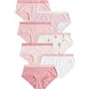 NEXT Ragazza Confezione da 7 Slip a Vita Bassa Rosa 9 Anni-10 Anni