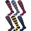 CRV PAJAMAS AND SOCKS CRAVANA Calze Uomo Corte e Lunghe in Cotone Caldo a fantasia Righe Disegni Perfette per la stagione fredda, Alta Moda Italiana Prodotti made in Italy (8112 LUNGO T1, 39-42)
