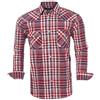 Rankitutu Camicia western da uomo con bottoni a pressione, vestibilità regolare, a quadri, a maniche lunghe, casual