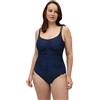 Ysabel Mora Costume da Bagno Intero Riducente Blu Coppa D con Ferretto Art. 82953