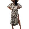YOUKD Kaftan Lungo Estivo da Donna Maxi Abito Bohémien Accappatoio da Spiaggia Kimono Spazioso Taglia Unica