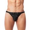 AIEOE Slip da bagno da uomo con scollo alto e coulisse, sexy, a vita bassa